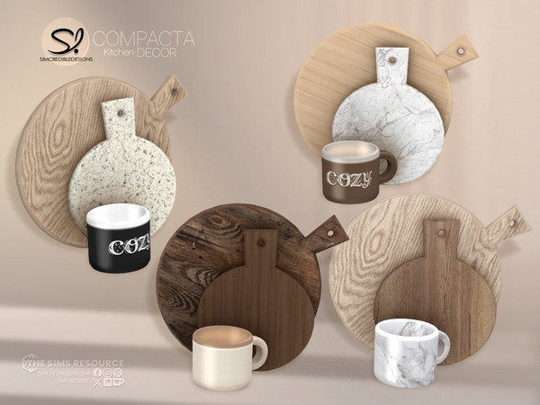 Sims 4 — Compacta Kitchen Cutting Boards and Mug by SIMcredible! — - Casserole Pot