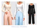 Sims 4 — Snuggle Pajama by Black_Lily — YA, A, Teen