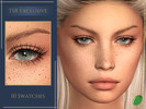 Sims 4 — Simone Full 3D Lashes by Pitted0live — Full long 3D Eyelashes 2 versions