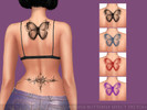 Sims 4 — Butterfly Effect Tattoo by ANGISSI — PREVIEWS MADE USING HQ MOD HQ compatible