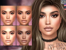 Sims 4 — Taryn Face Mask N139 by MagicHand — Realistic face in 6 skin color variations - HQ Compatible.