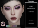 Sims 4 — Halo Eyeshadow by Venerian by Venerian — 20 swatches Teen to elder Feminine fashion choice, no gender or frame