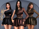 Sims 4 — Statement Chic Set DO168 by DOLilac — Includes: (Top + Bottom)