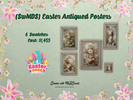 Sims 4 — [SwMDS] Easter Antiqued Posters by MsDSweets — MsD's Easter Parade Collection featuring inspired images in