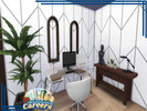 Sims 4 — Careers - Wallpaper Mix by lavilikesims — A set of 8 walls that pretty much cover any career