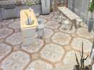 Sims 4 — Marble Diamond Link by lavilikesims — A set of tiles, going from full design to minimum, both large and small