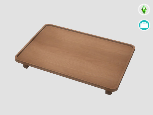 Sims 4 — Honey Bun Bakery Large Dessert Tray (Get to Work) by SaeraMaples — A small add-on set of four shelves for the