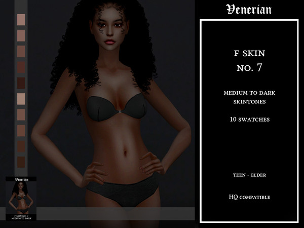 Sims 4 — Venerian_F_Skin_No.7_(Medium To Dark)_HQ by Venerian — Two files available: