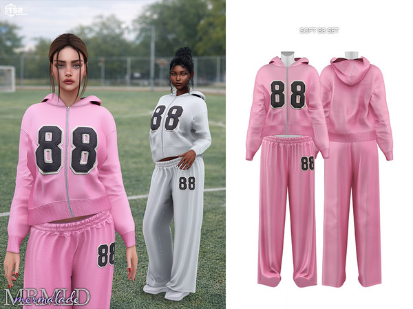 Sims 4 — SOFT 88 SET by Mermalade — New Mesh