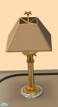 Sims 2 — NK Table Lamps - Brown by MoMama — A nice brownish color shade on this one. Bring a little light to your room.