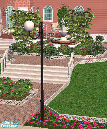 Sims 2 — Contempo Park Globe Light 13 by chrissy6930 — Contempo Park Globe Light 13, medium height. No cheatcode required