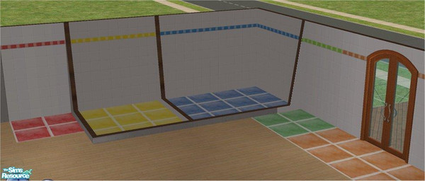 Sims 2 — Wild Tiles Walls/Floors by bubbleykitten — ...