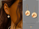 Sims 4 — PATREON - Fox Earrings by Glitterberryfly — A fox gold drop earring Full set on patreon: Glitterberry Sims