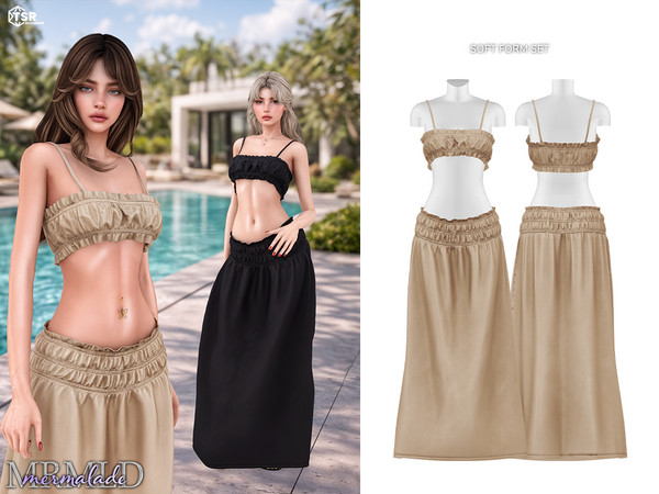 Sims 4 — Soft Form Set by Mermalade — New Mesh