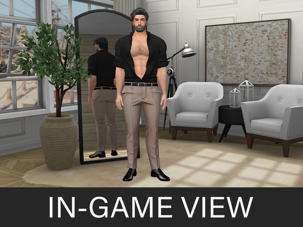 Sims 4 — By Beto - Daddy (Top) by Beto_ae0 — Elegant and sensual men's attire