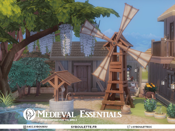 Sims 4 — Medieval Essentials - Candle by Syboubou — Medieval Essentials is a functional set made for immersive medieval