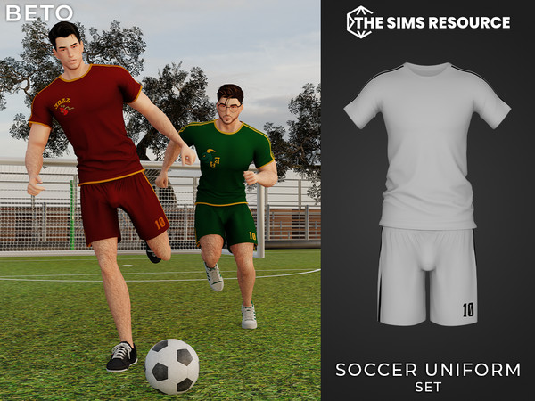 Sims 4 — By Beto - Soccer Uniform (Shorts V1) by Beto_ae0 — Youth soccer uniform, perfect for college, enjoy it!