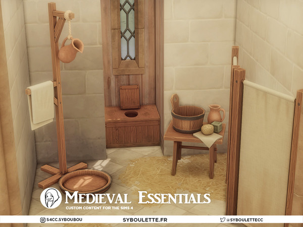 Sims 4 — Medieval Essentials - Scrolls by Syboubou — Medieval Essentials is a functional set made for immersive medieval