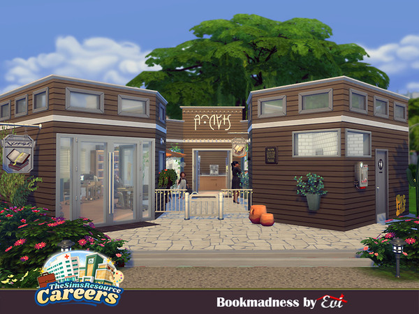 Sims 4 — Bookmadness. No CC by evi — It is the perfect place for reading books for adults and kids. Enjoy.