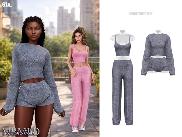 Sims 4 — Teddy Soft Set by Mermalade — New Mesh
