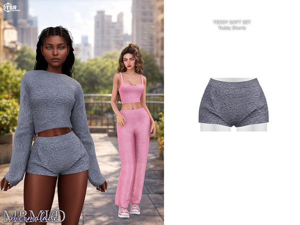 Sims 4 — MERMALADE Teddy Shorts MC671 by Mermalade — New Mesh