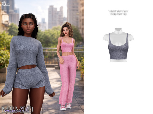 Sims 4 — MERMALADE Teddy Tank Top MC672 by Mermalade — New Mesh