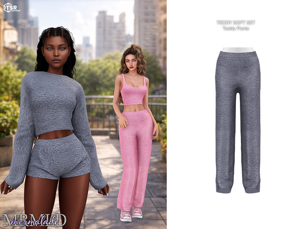 Sims 4 — MERMALADE Teddy Pants MC673 by Mermalade — New Mesh