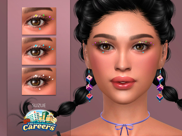 Sims 4 — Singer Eyelashes 3D by Suzue — New Mesh (Suzue)