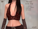 Sims 4 — Halter Lace Top by astya96cc — 30 swatches