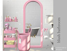 Sims 4 — Blush Bathroom by kerriganhouse — A cute bathroom decor and storage set.