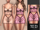 Sims 4 — Diana Sleepwear set - top and short by Mydarling20 — Outfit Information Age Groups: Teens, Young Adults, Adults,