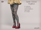 Sims 4 — Lace Color Tights by astya96cc — 29 swatches