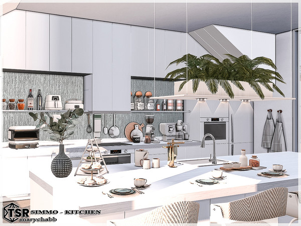Sims 4 — Simmo  - Kitchen by marychabb — I present a room - Kitchen . Room is fully equipped. The kitchen is part of the