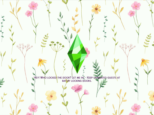 Sims 4 — Floral Loading Screen by XChloe98 — Pastel and Floral Loading Screen!