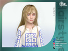 Sims 4 — Layered Long Hair for Children by Daisy-Sims — 21 base colors + 9 ombre colors