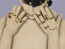 Sims 4 — Finger Tattoos by TourGuideBarbee — Male only