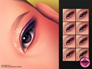 Sims 4 — MM Velvet Spark Eyeliner by cosimetic — A glitter-infused eyeliner with a soft smokey diffusion. Comes in 10