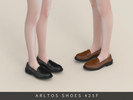 Sims 4 — Classic Uniform Shoes Female by Arltos — 8 colors.