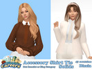 Sims 4 — Accessory Shirt Tie Solids by Dissia — A tie that's made to work with some shirts, check recommended to find