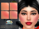 Sims 4 — Careers Flight Attendant Blush HQ by Caroll912 — A 4-swatch vibrant matte cheek blush inspired by flight
