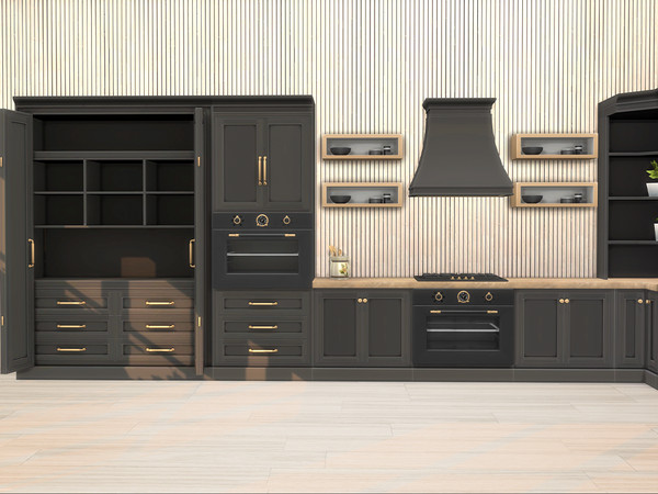 Sims 4 — Modern Farm Kitchen Part 1 by Comiko — Part 1 - Modern Farm Kitchen Set is base game compatible and consist of