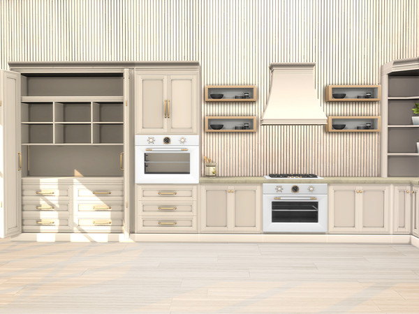 Sims 4 — Modern Farm Kitchen Part 2 by Comiko — Part 2 - Modern Farm Kitchen Set is base game compatible and consist of