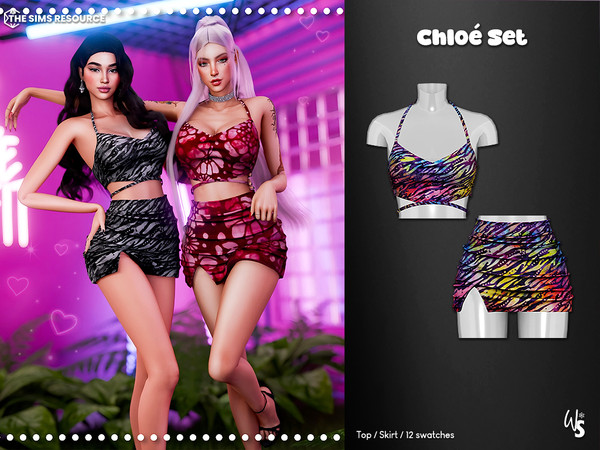 Sims 4 — (Wisteria) Chloe_Top by WisteriaSims — for woman