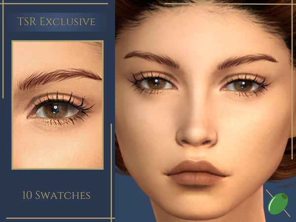 Sims 4 — Deena 3D Lashes by Pitted0live — Natural looking sparse 3D eyelashes 2 versions