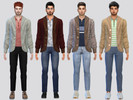 Sims 4 — Veron Cardigan Shirt by McLayneSims — TSR EXCLUSIVE