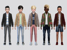 Sims 4 — Veron Cardigan Shirt Boys by McLayneSims — TSR EXCLUSIVE