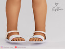 Sims 4 — Toddler Sandals With An Iridiscent Print by FlyStone — Basic toddler sandals with multicolor mix textures