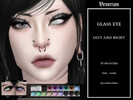 Sims 4 — Glass Eye by Venerian - Heterochromia - by Venerian — 18 swatches Two files available: left eye, and right eye