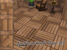 Sims 4 — Knock on Wood Floor SET by matomibotaki — 3 combinable wooden floors with wood cladding, providing warmth and a