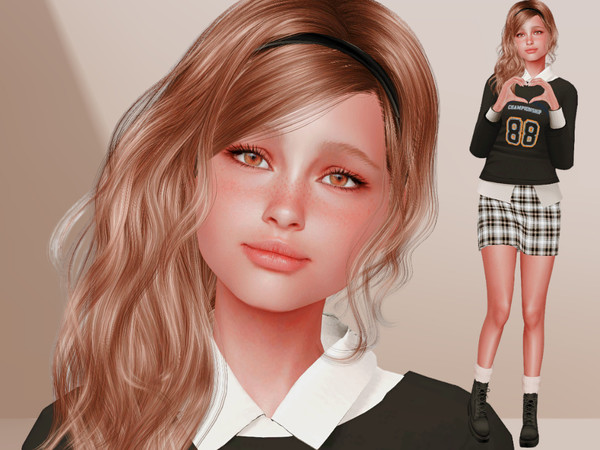 Sims 4 — Daisy Watson by grinchk7 — (Teen Sim) If you want the Sim to look the same as in the pictures you need to